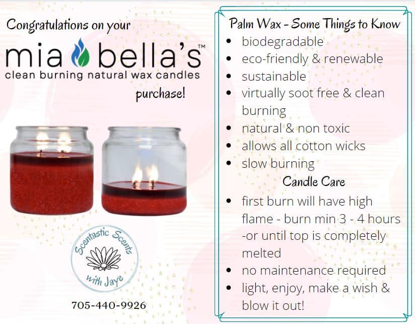 Mia Bella's Best Candle Care